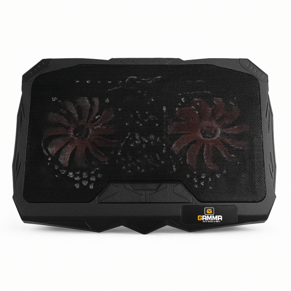 Gamma GT-17 Laptop Cooling Pad – Dual Core Cooling with LED Fans