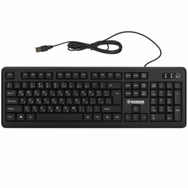 Gamma K-19 Wired Desktop Keyboard - English/Arabic Layout