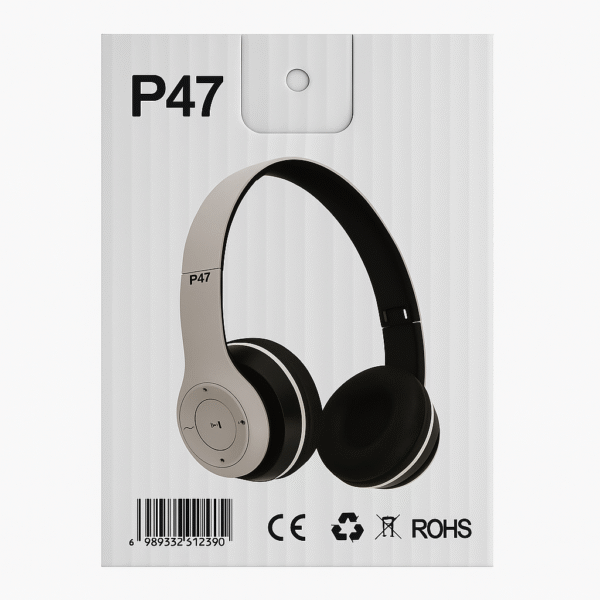 P47 Wireless Bluetooth Headphones – Foldable, Multi-Function, Lightweight - Image 3