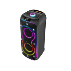V-2890 Dual 8-Inch Bluetooth Party Speaker with LED Lights