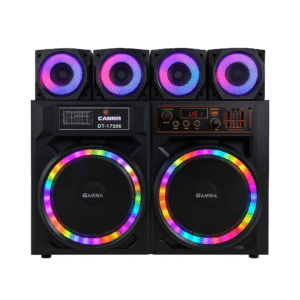 Gamma GT-17500 Powerful Multimedia Sound System with Bluetooth, USB, SD, and LED Lights – Deep Bass Speakers Made in Egypt
