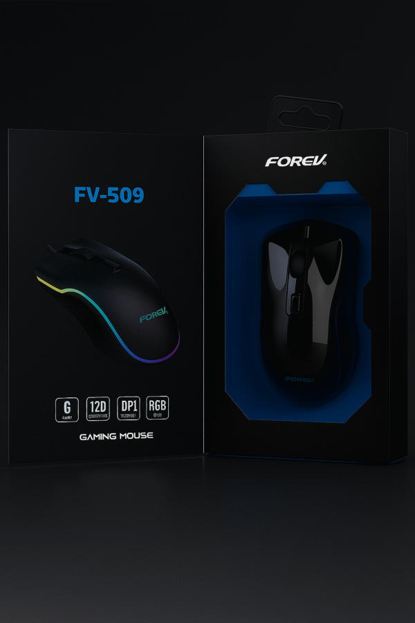FOREV FV-509 RGB Wired Gaming Mouse – 12D Buttons, 6000 DPI, Professional Esports Performance - Image 3