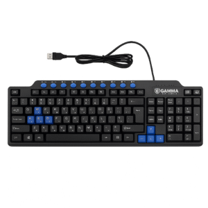 Gamma K-17 USB Wired Gaming Keyboard - Full-Size Layout
