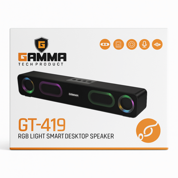 Gamma Tech GT-419 RGB Light Smart Desktop Speaker - Image 3