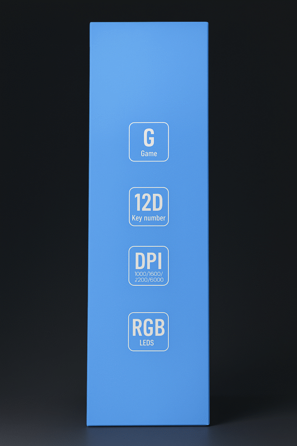 FOREV FV-509 RGB Wired Gaming Mouse – 12D Buttons, 6000 DPI, Professional Esports Performance - Image 2