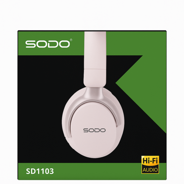 SODO SD1103 Hi-Fi Wireless Over-Ear Headphones with Long Battery Life & Deep Bass - Image 3