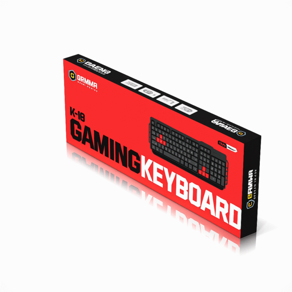 Gamma K-18 USB Wired Gaming Keyboard – Arabic/English Layout - Image 2