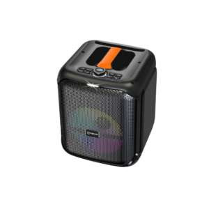 V-2820 8-Inch 20W Bluetooth Party Speaker with Mic, USB/FM & LED Lights – 3000mAh Battery