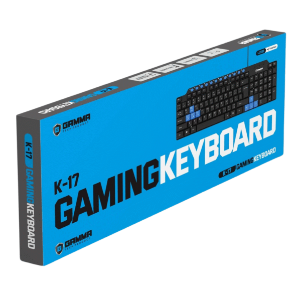 Gamma K-17 USB Wired Gaming Keyboard - Full-Size Layout - Image 2