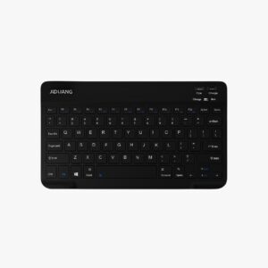 Jeqang JB-330 Wireless Bluetooth 5.0 Rechargeable Keyboard – Ultra Thin, Multi-Color, 150-Hour Battery Life, USB Charging