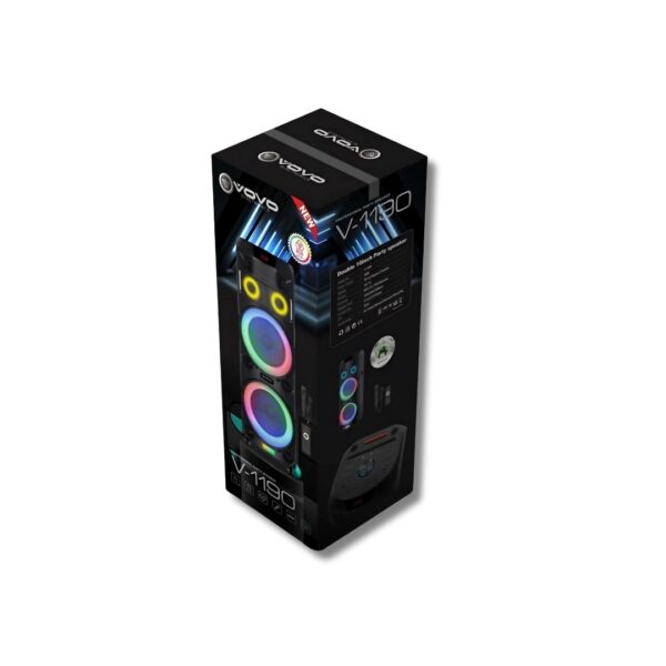 V-1190 Dual 10-Inch Bluetooth Party Speaker - Image 2