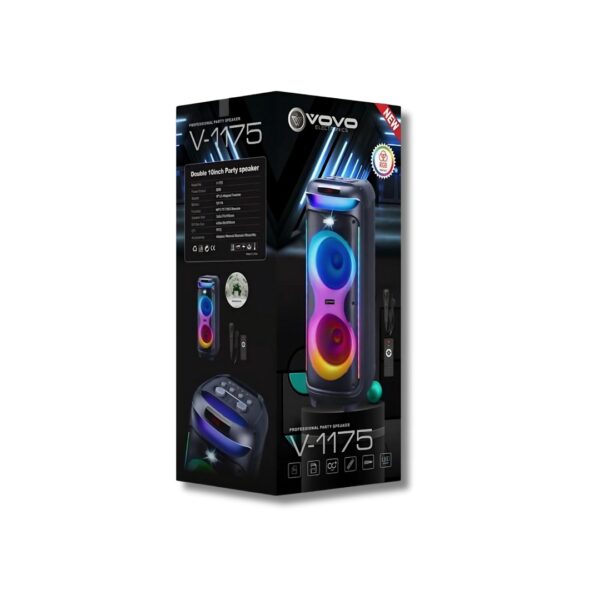 V-1175 Double 10-Inch Bluetooth Party Speaker - Image 2