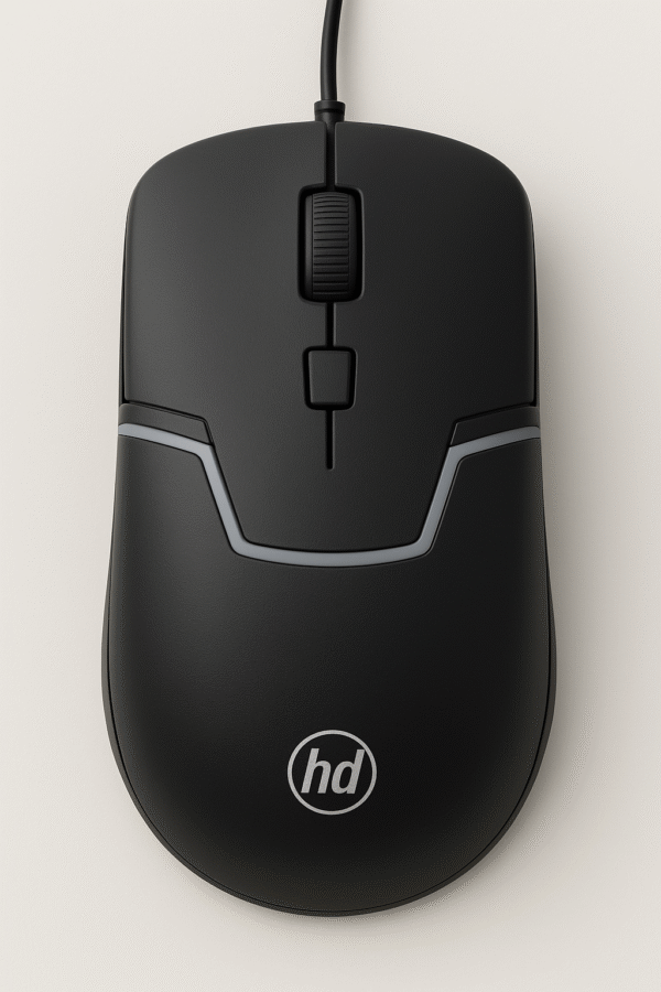 HD M100 Wired Gaming Mouse – 1600 DPI, 4 Buttons, RGB Lighting, Optical Sensor, USB