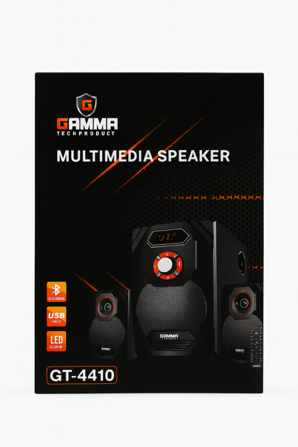 Gamma GT-4410 Multimedia Bluetooth Speaker System with Subwoofer, USB, SD & LED Display - Image 2
