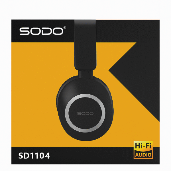 SODO SD1104 Hi-Fi Stereo Over-Ear Wireless Headphones with Deep Bass and Long Battery Life - Image 3