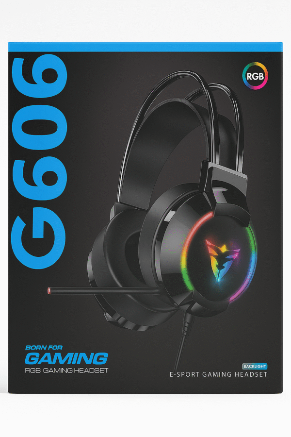 G606 RGB Gaming Headset with 50mm Speaker Drivers and High Sensitivity Microphone – USB Stereo for PC/Laptop - Image 2