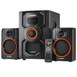 Gamma GT-5520 2.1 Multimedia Speaker System with LED Display, Remote Control & Deep Bass