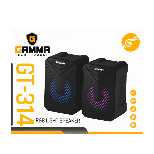 Gamma GT-314 RGB Stereo Desktop Speakers - Image 2