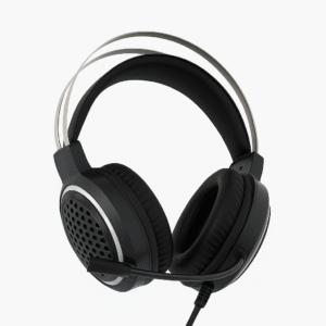 FOREV FV-G99 RGB Gaming Headset – 50mm Stereo Drivers, Soft Leather Earcups, Short Mic (Pink Edition)