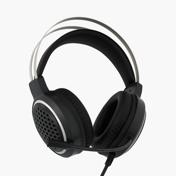 FOREV FV-G99 RGB Gaming Headset – 50mm Stereo Drivers, Soft Leather Earcups, Short Mic (Pink Edition)