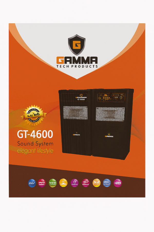 Gamma GT-4600 Home Sound System with Bluetooth, USB, SD, Remote – Deep Bass Audio - Image 2