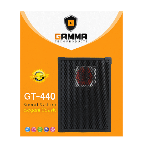 Gamma Tech GT-440 Compact Speaker System with USB/SD/MMC/Remote – 5W RMS Power - Image 2