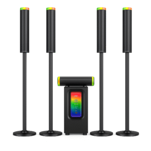 Gamma GT-1015 5.1 Channel Multimedia Speaker System with LED Display and Optical Input – 180W RMS Power