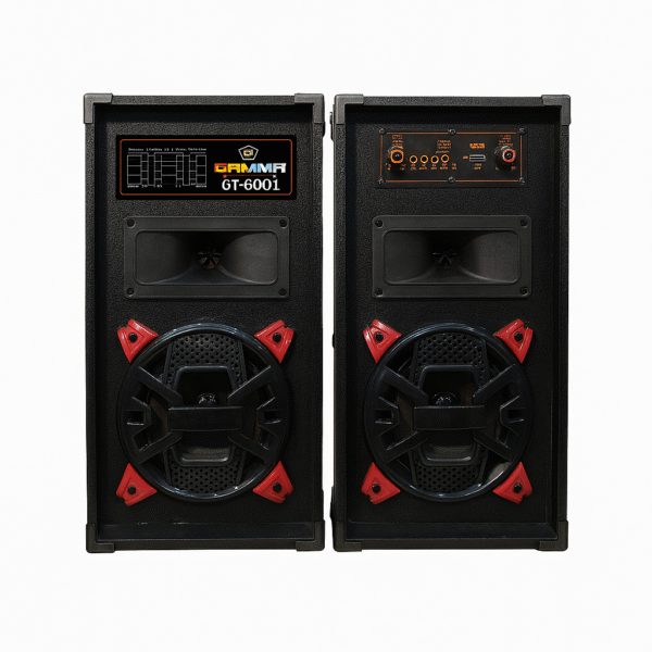 Gamma GT-6001 Sound System with USB, SD, MMC, Bluetooth, Remote Control, Karaoke