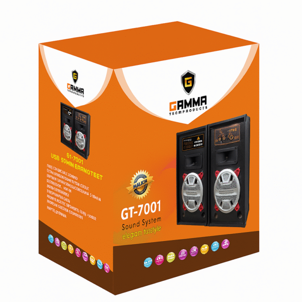 Gamma GT-7001 Sound System with USB, SD, MMC, Bluetooth, Remote Control - Image 2
