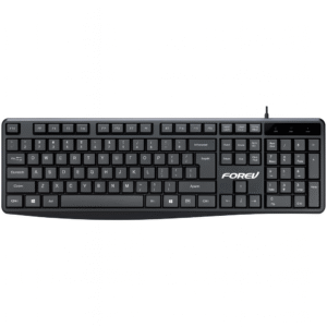 FV‑K10 Wired USB Keyboard Pro – Full‑Size 104‑Key with Arabic & English Layout