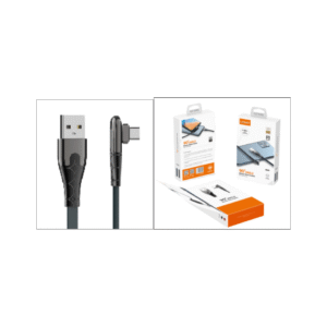 LDNIO LS-582 90° Angle Anti-Bending USB Cable, 2M, For iPhone/Type-C/Micro, Mobile Data Cable