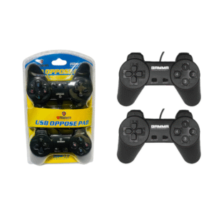 GAMMA GT-200 Wired Gamepad Controller – Black | PC & Android Compatible