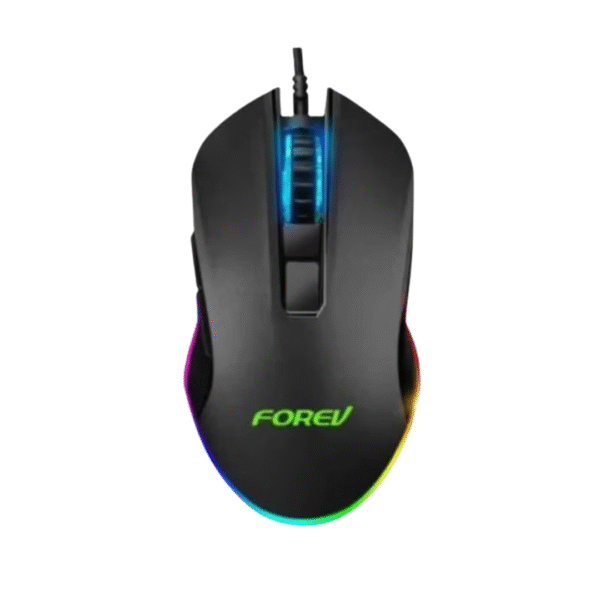 Forev FV‑Q7 RGB Wired Gaming Mouse – 6‑Button, 6400 DPI, Multi‑Color Backlit