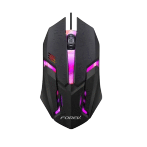 Forev FV‑136 RGB Wired Gaming Mouse – 1000 DPI, 3‑Button, Symmetric Design